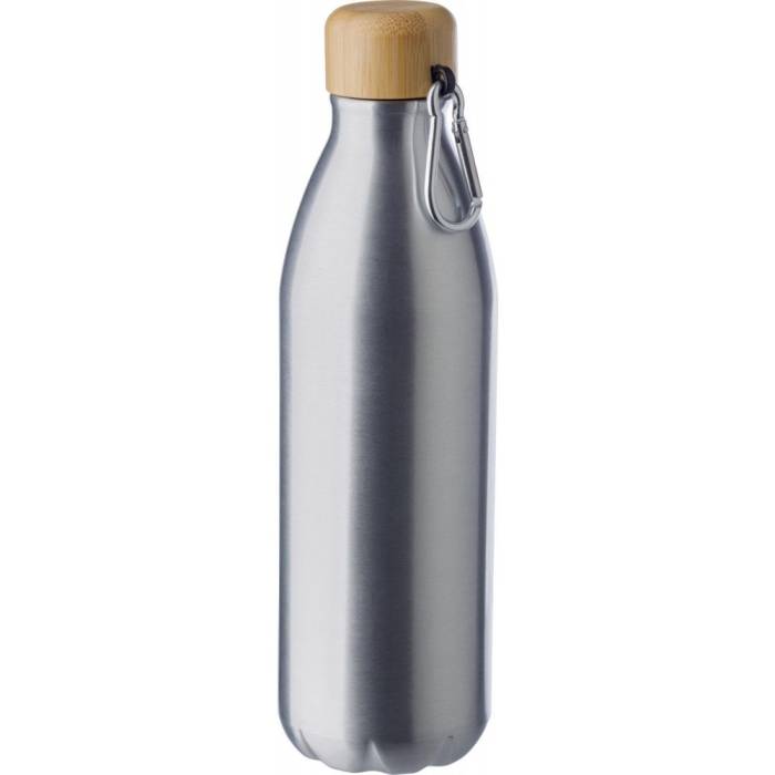 Lucetta alumínium palack, 500 ml, ezüst