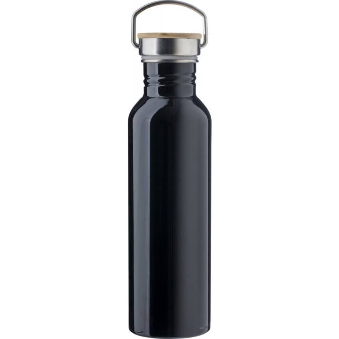 Poppy rozsdamentes acél palack, 700 ml, fekete