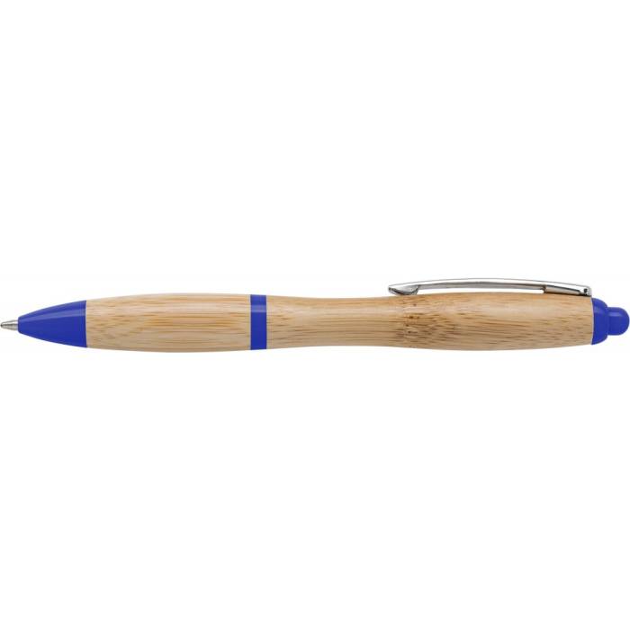Bambusz golyóstoll kék tollbetéttel, kék - kék<br><small>GO-8794-05</small>