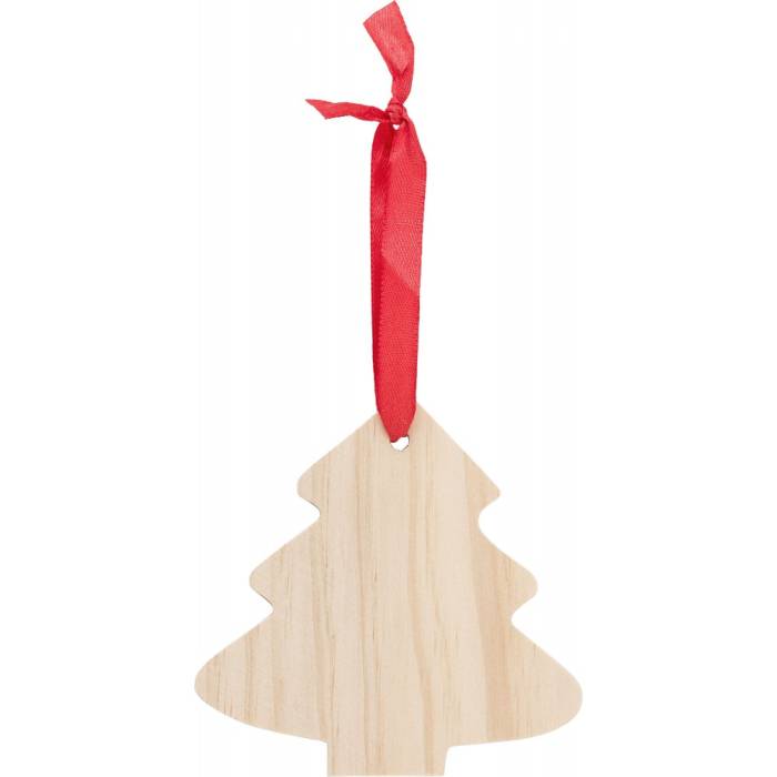 Fenyőfa alakú karácsonyfadísz, barna