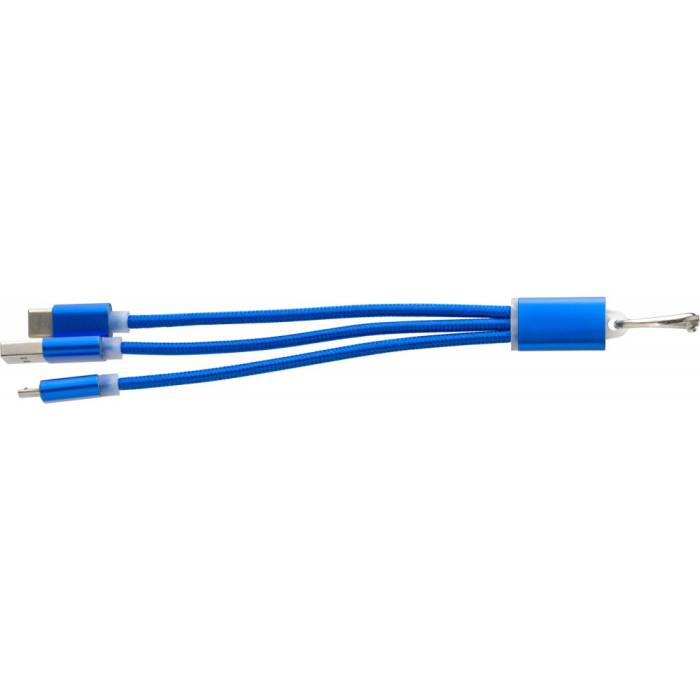 3in1 töltőkábel, kék - kék<br><small>GO-9215-23</small>