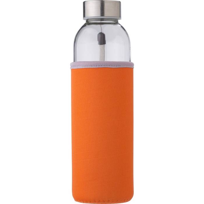 Üvegpalack neoprén tokban, 500 ml, narancs - narancs<br><small>GO-9301-07</small>