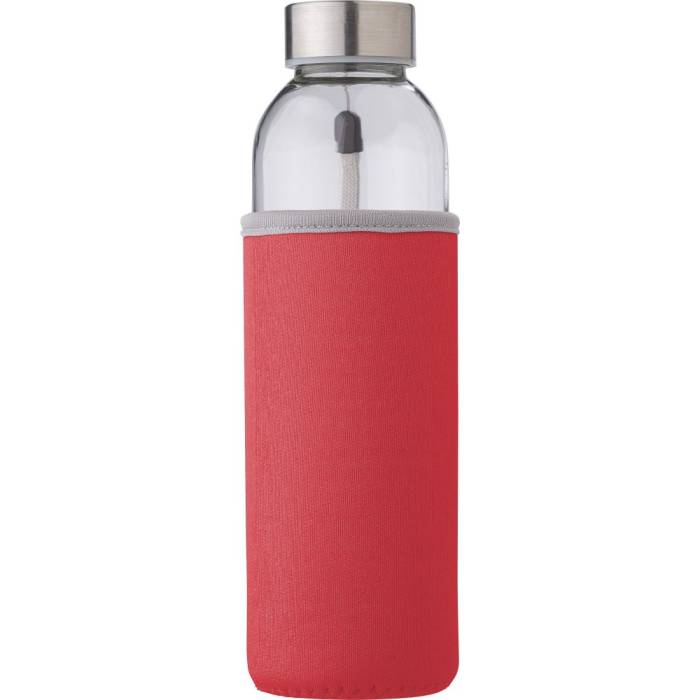Üvegpalack neoprén tokban, 500 ml, piros - piros<br><small>GO-9301-08</small>