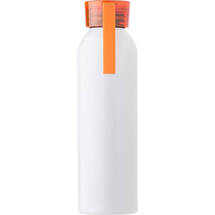 Alumínium palack, 650 ml, fehér/narancs - fehér/narancs<br><small>GO-9303-07</small>