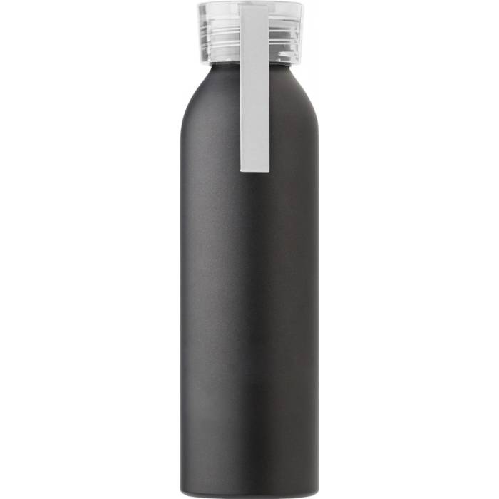 Alumínium palack, 650 ml, fekete/fehér - fekete/fehér<br><small>GO-9305-02</small>