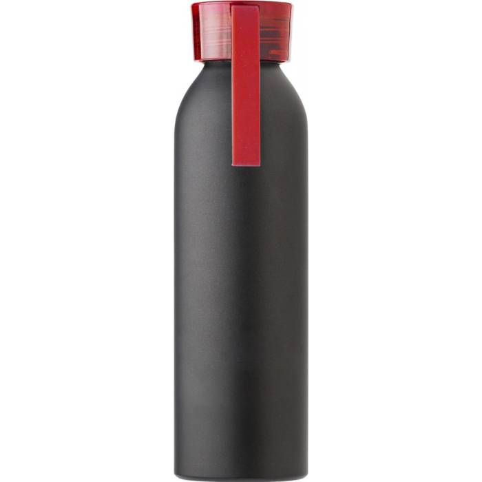 Alumínium palack, 650 ml, fekete/piros - fekete/piros<br><small>GO-9305-08</small>