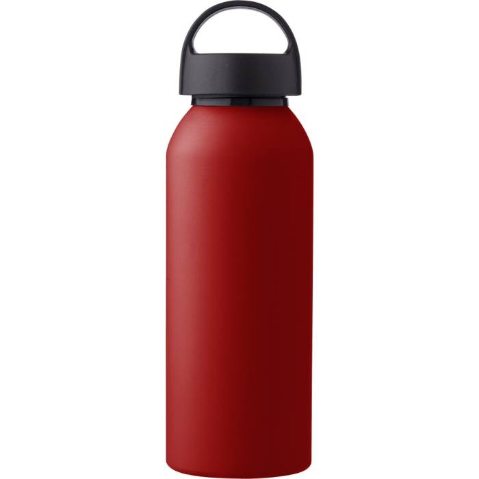 Újrahasznosított alumínium palack, 500 ml, piros