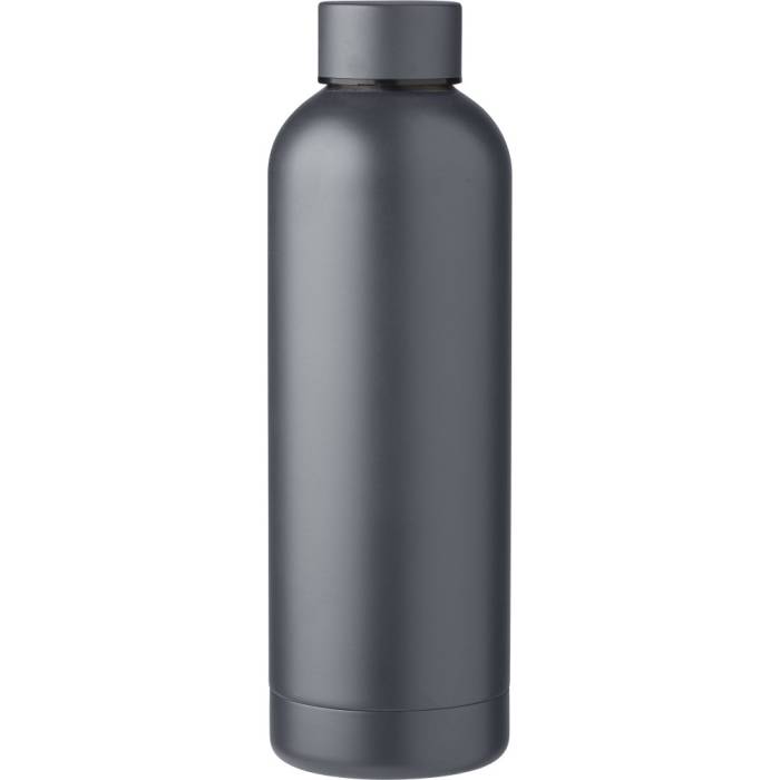 Újraacél duplafalú palack, 500 ml, szürke - szürke<br><small>GO-971864-03</small>