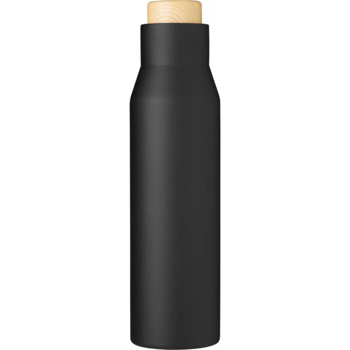 Rozsdamentes acél, duplafalú palack, 500 ml, fekete - fekete<br><small>GO-971877-01</small>