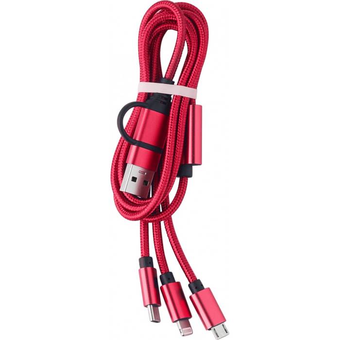 Töltőkábel USB/C, piros