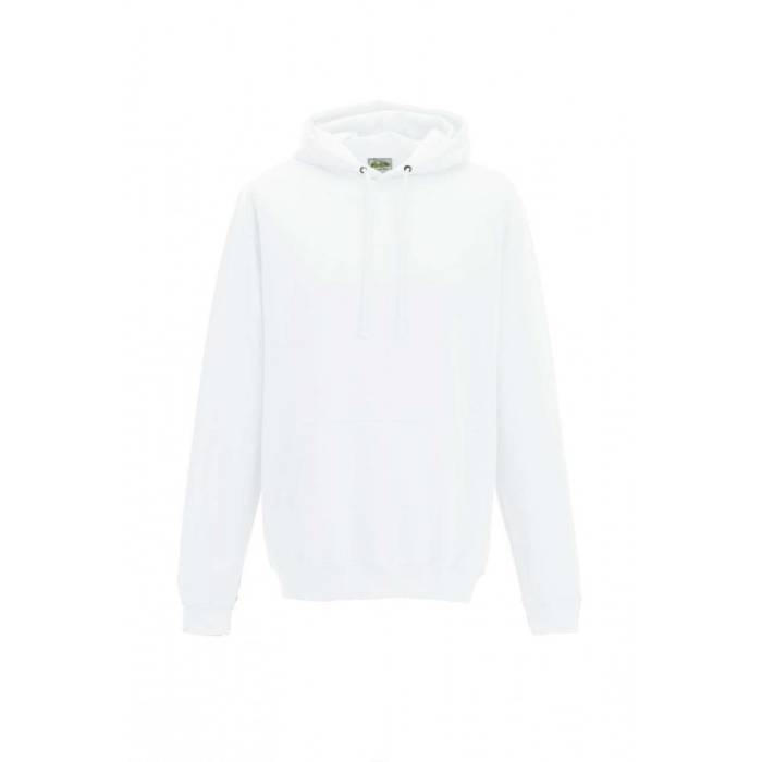 AWDIS kapucnis pulóver, kevertszálas, Arctic White, M