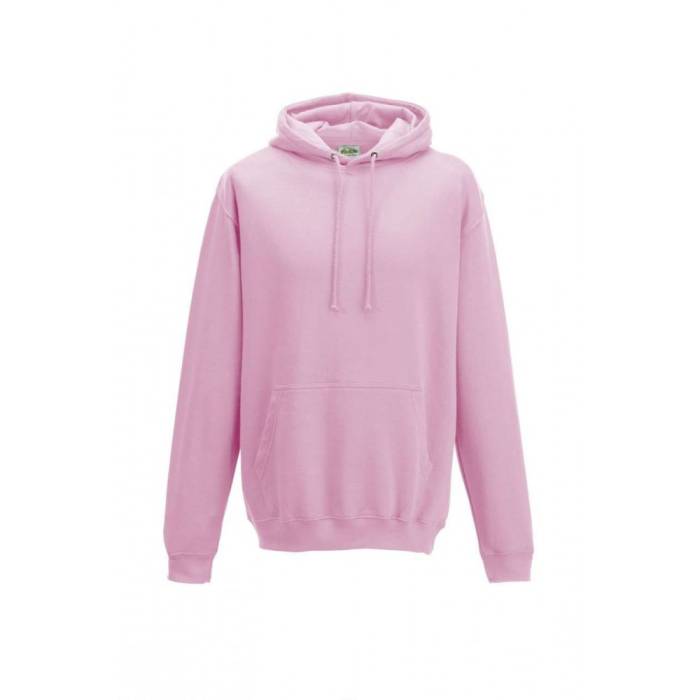 AWDIS kapucnis pulóver, kevertszálas, Baby Pink, XS