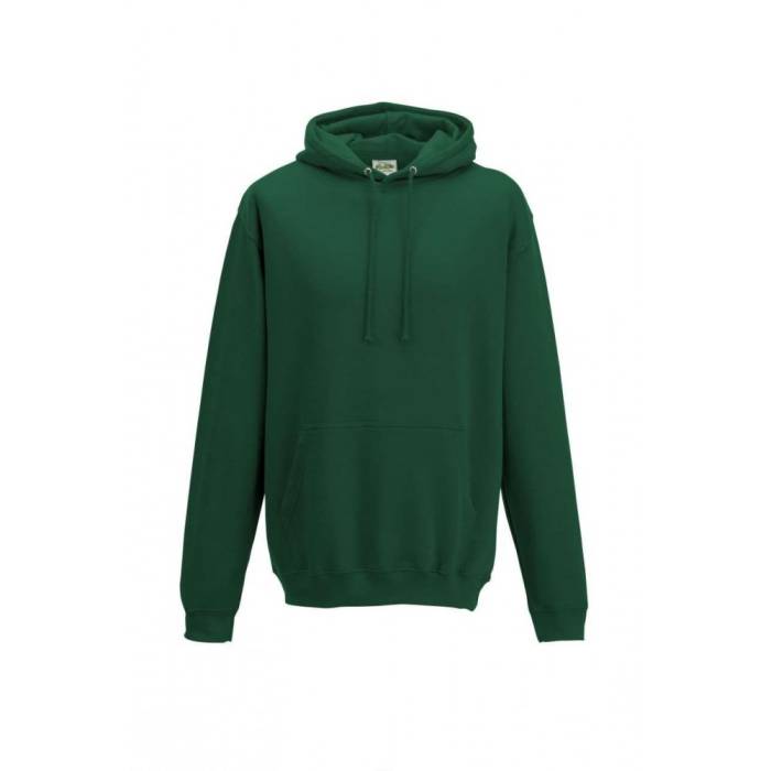 AWDIS kapucnis pulóver, kevertszálas, Bottle Green, XL
