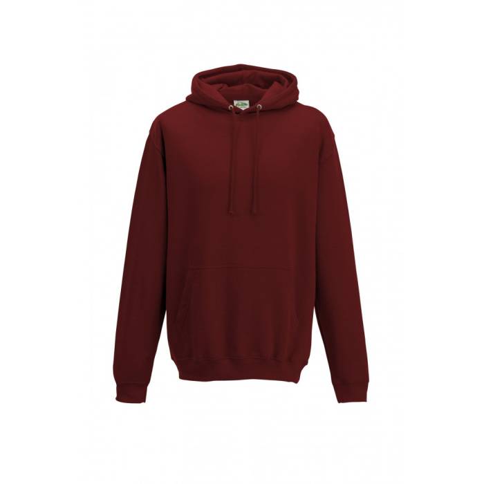 AWDIS kapucnis pulóver, kevertszálas, Brick Red, XL