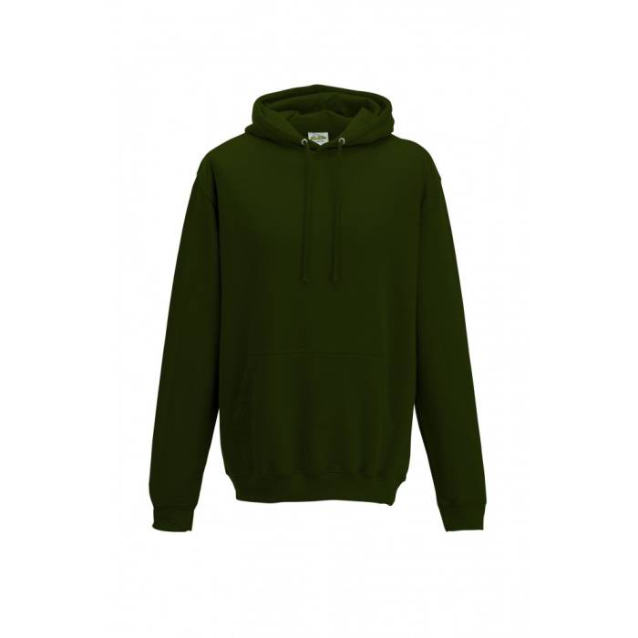 AWDIS kapucnis pulóver, kevertszálas, Forest Green, M