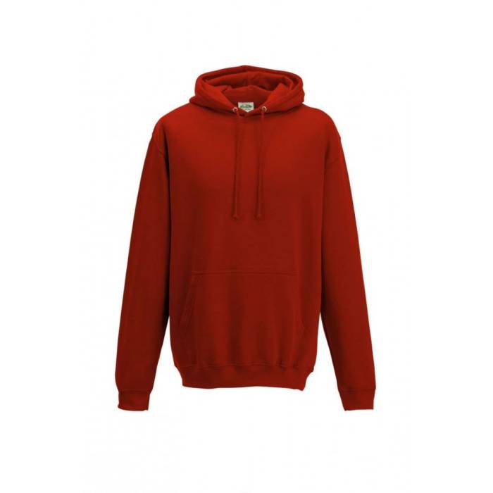 AWDIS kapucnis pulóver, kevertszálas, Fire Red, S