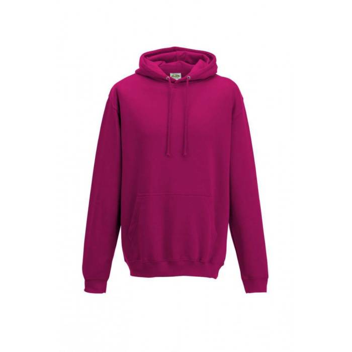 AWDIS kapucnis pulóver, kevertszálas, Hot Pink, XL