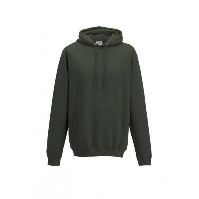 AWDIS kapucnis pulóver, kevertszálas, Olive Green, 3XL