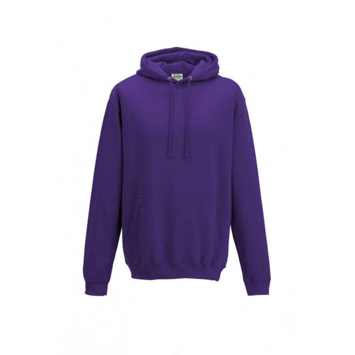 AWDIS kapucnis pulóver, kevertszálas, Purple, XS