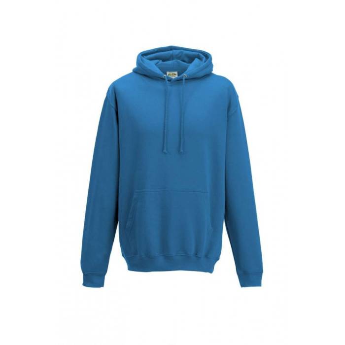 AWDIS kapucnis pulóver, kevertszálas, Sapphire Blue, XS