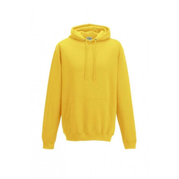 AWDIS kapucnis pulóver, kevertszálas, Sun Yellow, L