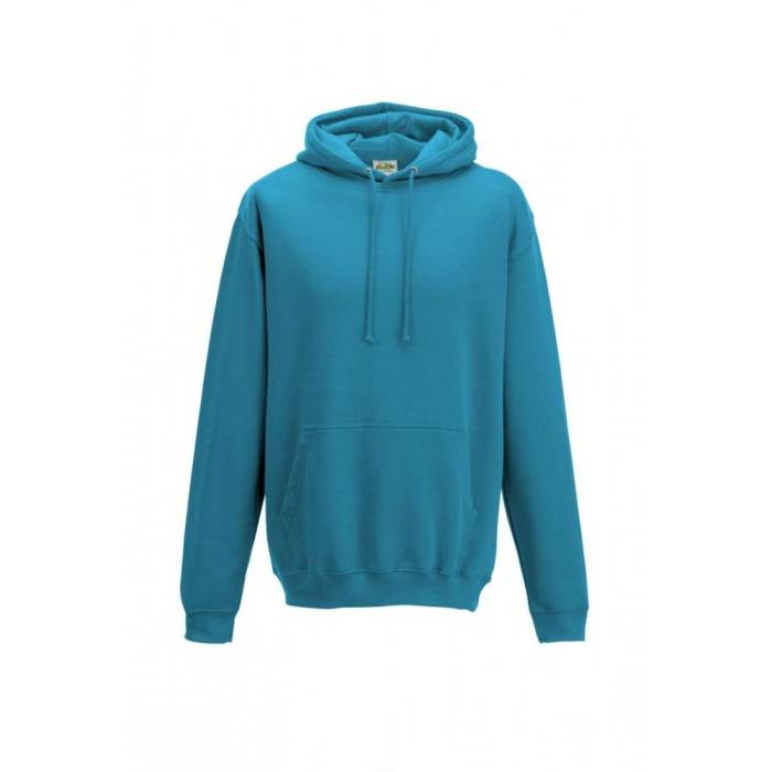 AWDIS kapucnis pulóver, kevertszálas, Turquoise Surf, XL