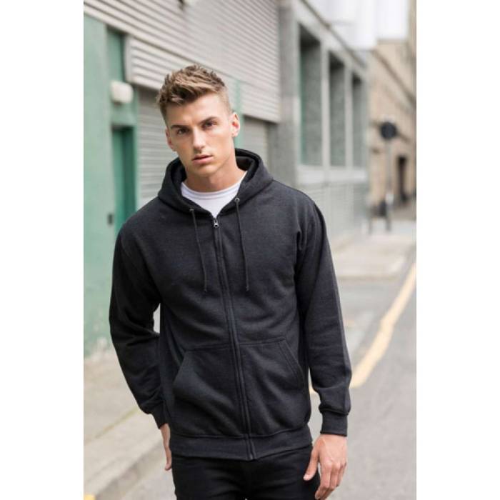 AWDis Zoodie kapucnis pulóver, Sun Yellow, 2XL - Sun Yellow<br><small>GO-AWJH050SYE-5</small>