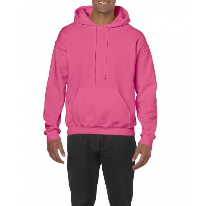 Gildan Heavy Blend kapucnis pulóver, Safety Pink, XL