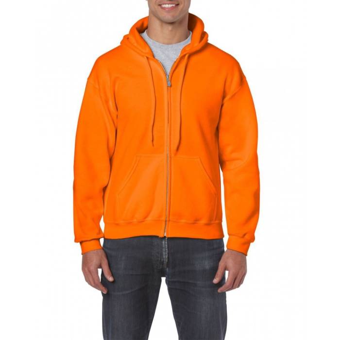 Gildan Heavy Blend kapucnis pulóver, S.Orange, M