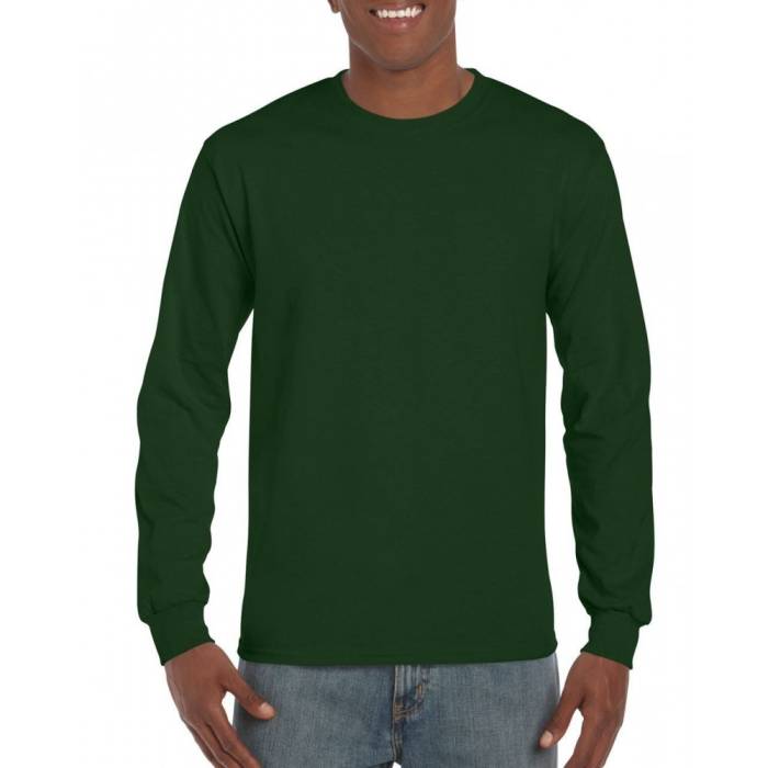 Gildan Ultra férfi hosszúujjú póló, Forest Green, XL