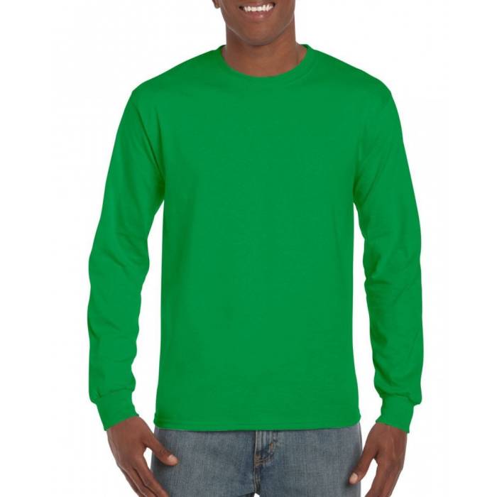 Gildan Ultra férfi hosszúujjú póló, Irish Green, 4XL