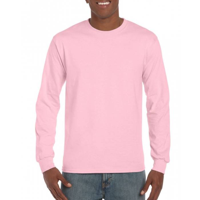 Gildan Ultra férfi hosszúujjú póló, Light Pink, XL - Light Pink<br><small>GO-GI2400LP-4</small>