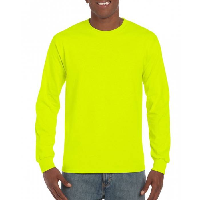 Gildan Ultra férfi hosszúujjú póló, Safety Green, S - Safety Green<br><small>GO-GI2400SFG-1</small>