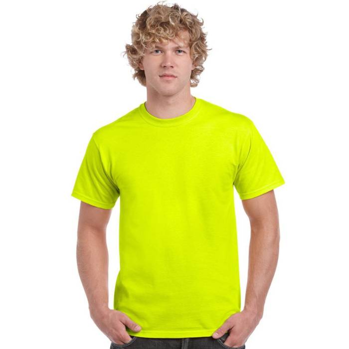 Gildan Heavy férfi póló, Safety Green, 5XL