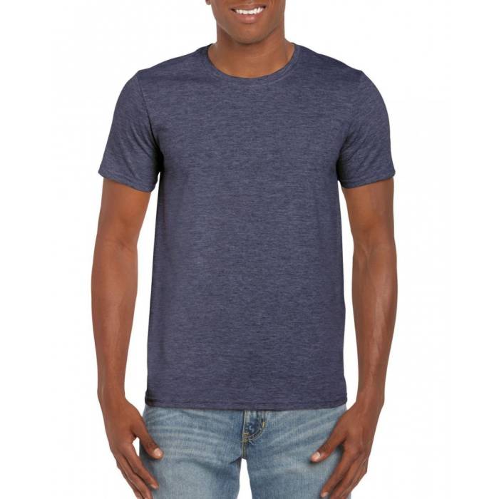 Gildan SoftStyle férfi póló, Heather Navy, S