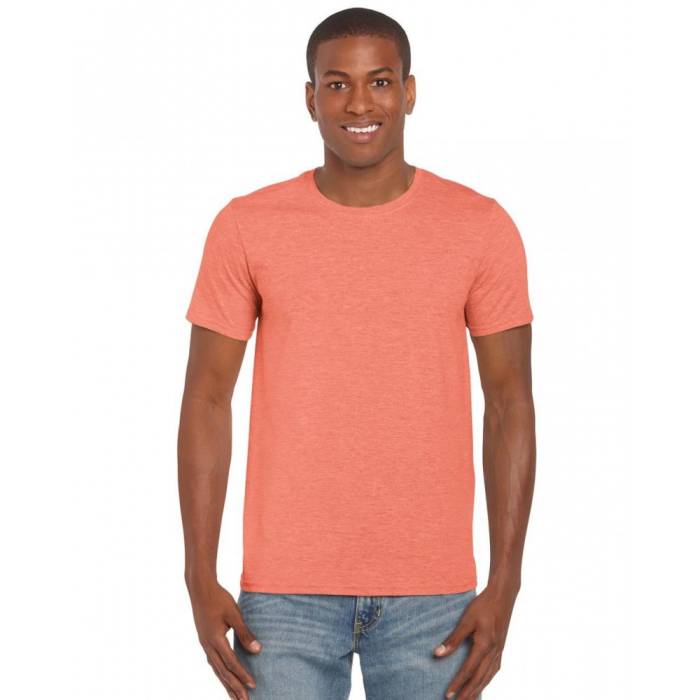 Gildan SoftStyle férfi póló, Heather Orange, S - Heather Orange<br><small>GO-GI64000HOR-1</small>