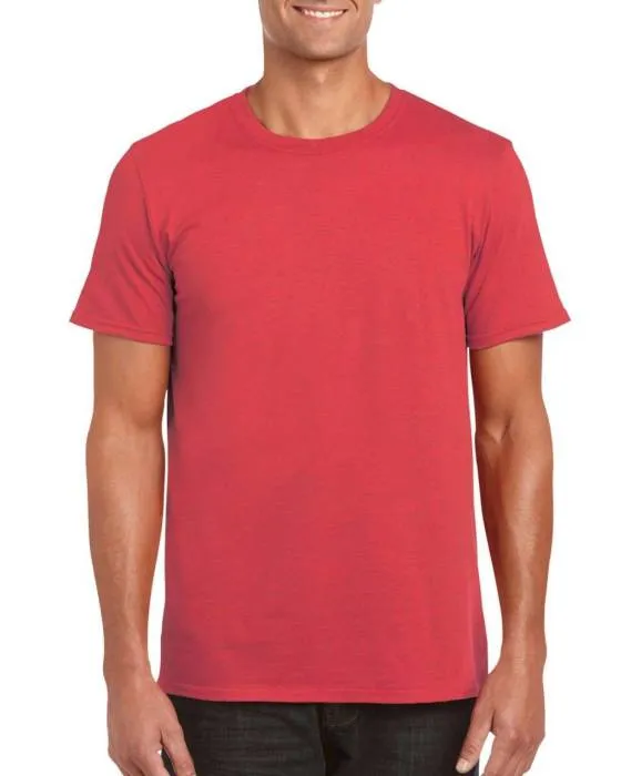 Gildan SoftStyle férfi póló, Heather Red, XL - Heather Red<br><small>GO-GI64000HRE-4</small>