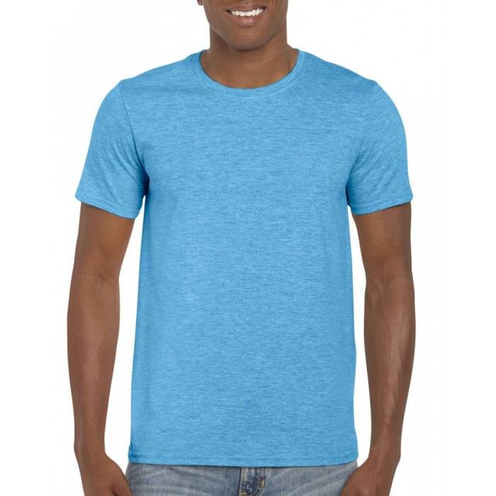 Gildan SoftStyle férfi póló, Heather Sapphire, M