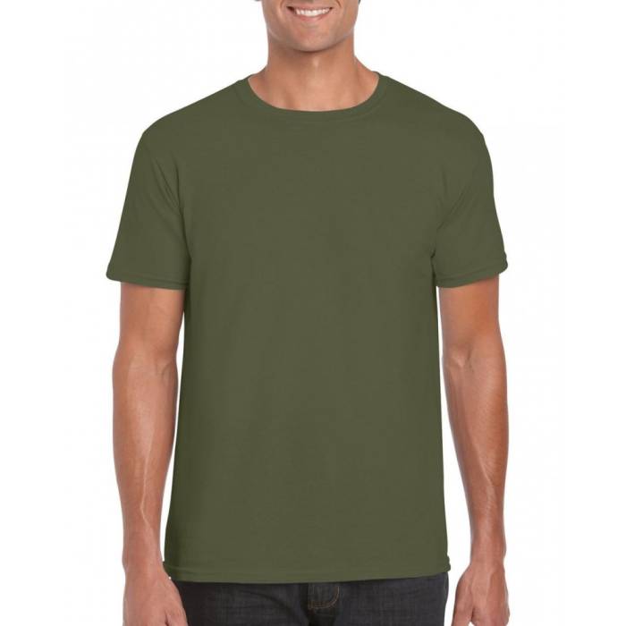 Gildan SoftStyle férfi póló, Military Green, 4XL