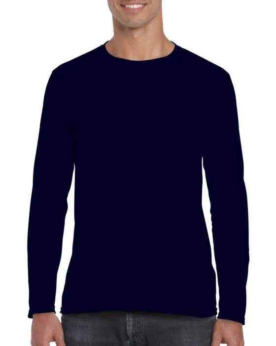 Gildan SoftStyle férfi hosszúujjú póló, Navy, XL