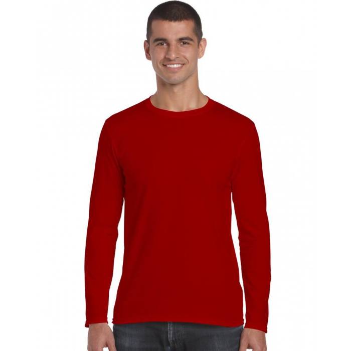 Gildan SoftStyle férfi hosszúujjú póló, Red, 3XL - Red<br><small>GO-GI64400RE-6</small>
