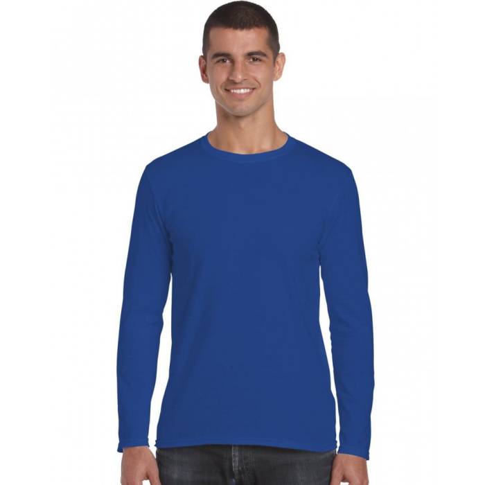 Gildan SoftStyle férfi hosszúujjú póló, Royal, 3XL - Royal<br><small>GO-GI64400RO-6</small>