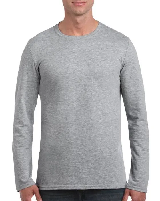 Gildan SoftStyle férfi hosszúujjú póló, RS Sport Grey, 2XL...