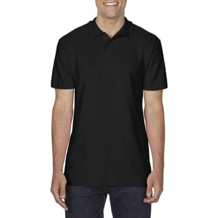 Gildan SoftStyle férfi piképóló, Black, XL
