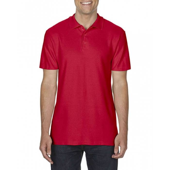Gildan SoftStyle férfi piképóló, Red, S - Red<br><small>GO-GI64800RE-1</small>