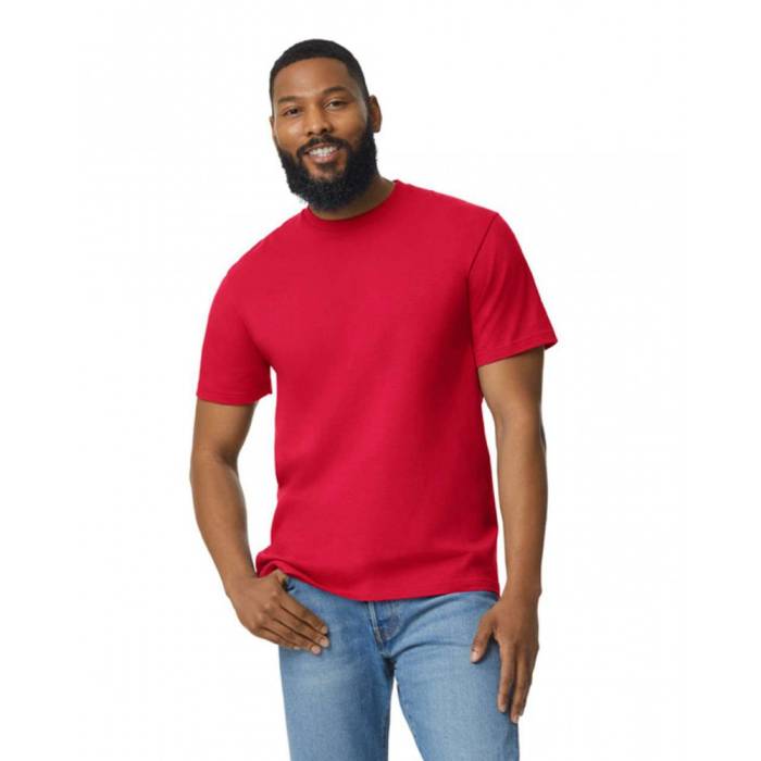Gildan Softstyle Midweight férfi póló, Red, S