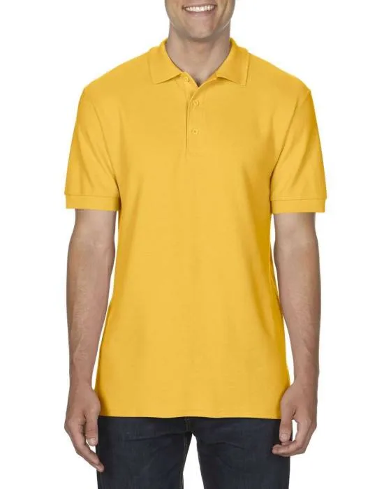 Gildan Premium férfi duplapiké póló, Gold, S - Gold<br><small>GO-GI85800GO-1</small>