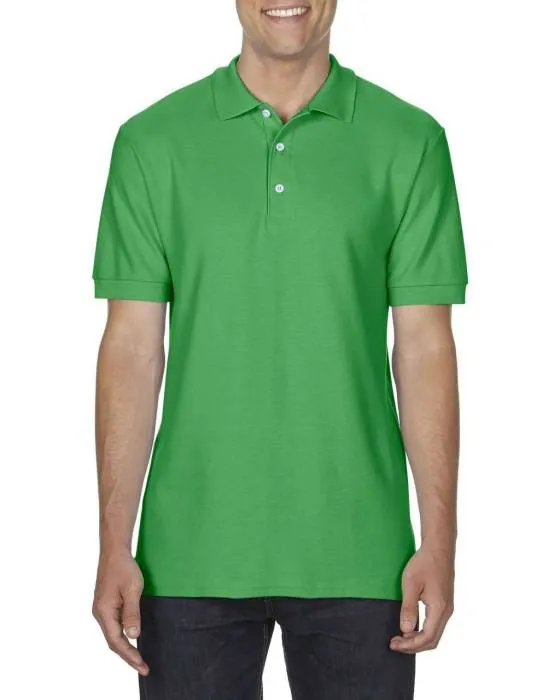 Gildan Premium férfi duplapiké póló, Irish Green, M - Irish Green<br><small>GO-GI85800IG-2</small>
