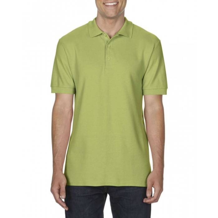 Gildan Premium férfi duplapiké póló, Kiwi, S - Kiwi<br><small>GO-GI85800KI-1</small>