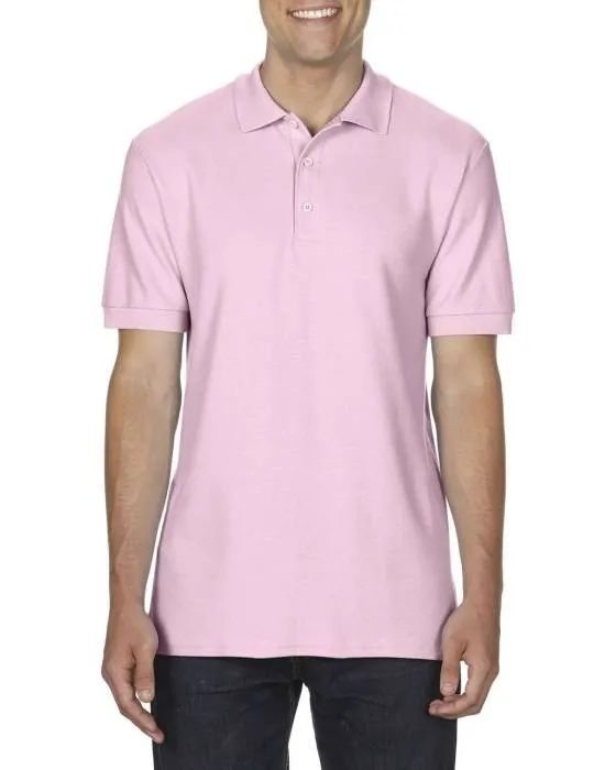 Gildan Premium férfi duplapiké póló, Light Pink, L - Light Pink<br><small>GO-GI85800LP-3</small>